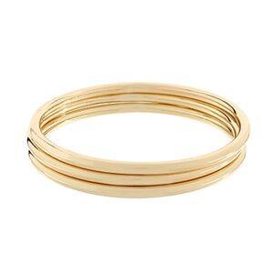 3 Row Metal Stackable Bangle Bracelet